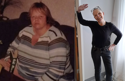 Maggan är full av energi och tillbaka på samma vikt som hon hade i högstadiet