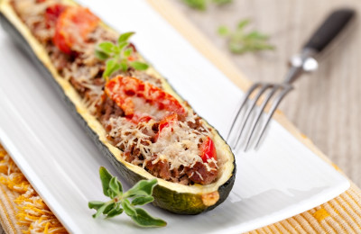 Färsfylld zucchini