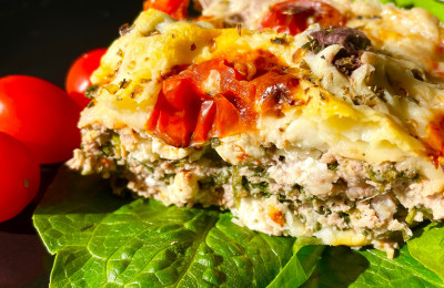 Grekisk köttfärsgratäng