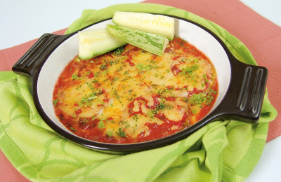 Low Carb: Medelhavsgratäng med gröna bönor