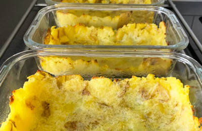 Pajskal av kokt potatis